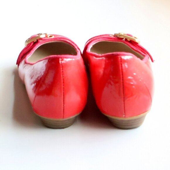 Naturalizer Pink Patent Round Toe Ballerinas Flats Low Heel Slip-on Shoes Size 5 - Picture 5 of 13